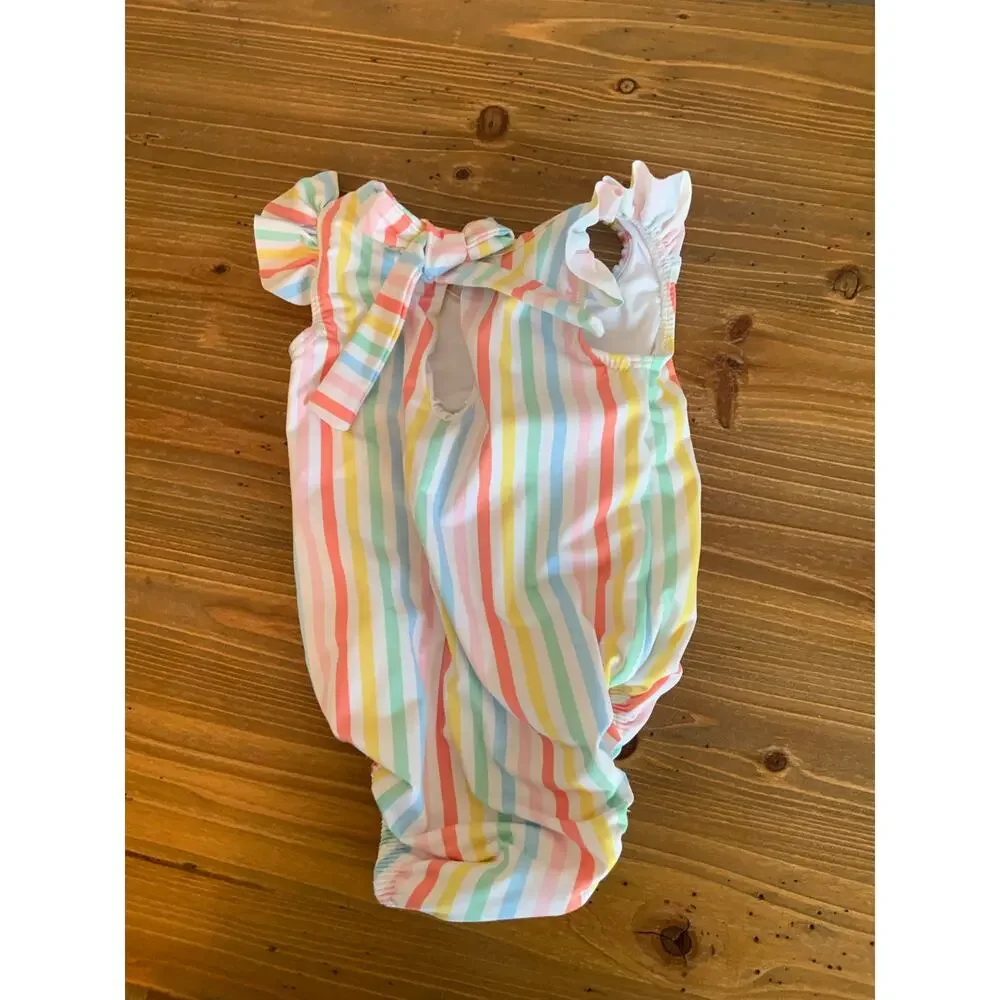 Lullaby Set Striped one piece bathing‎ suit size 12 mo
